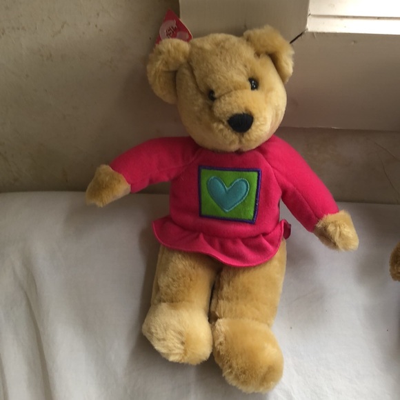 Vintage Hallmark KISS KISS BEAR hand holding couple - Picture 2 of 15